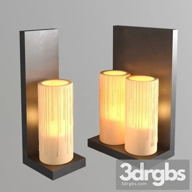 Bellefeu Wall 1L2L Candle 3D Model Free