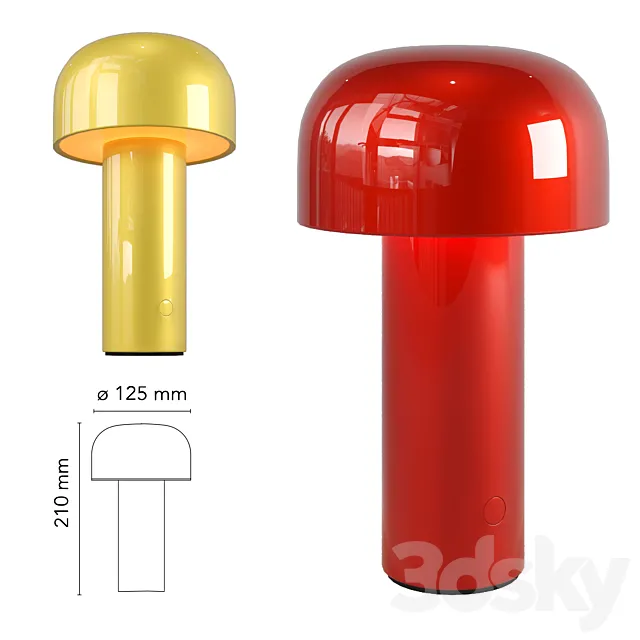 Bellhop Table Lamp 3D Model