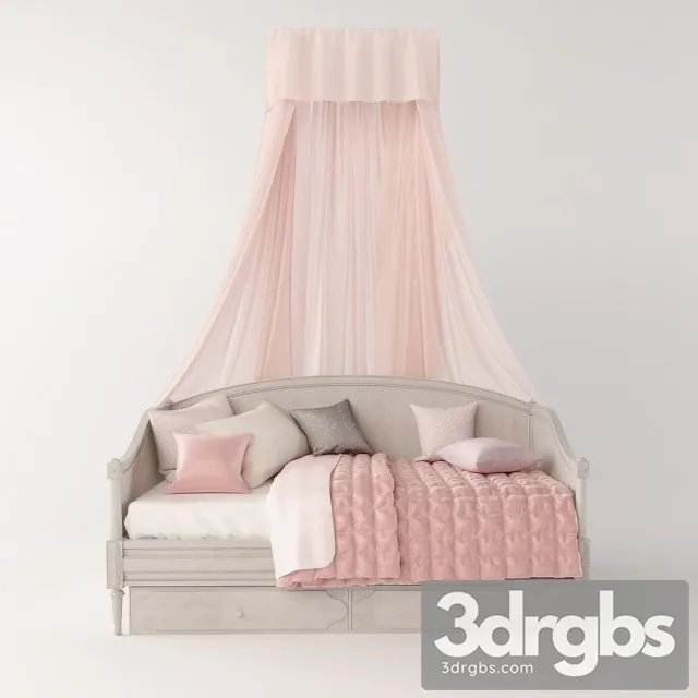 Bellina Arched Panel Daybed 3D Model Free