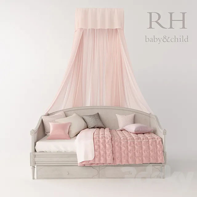 BELLINA ARCHED PANEL DAYBED 3DModel