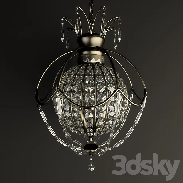 Bellini 3Lt Chandelier 3DModel