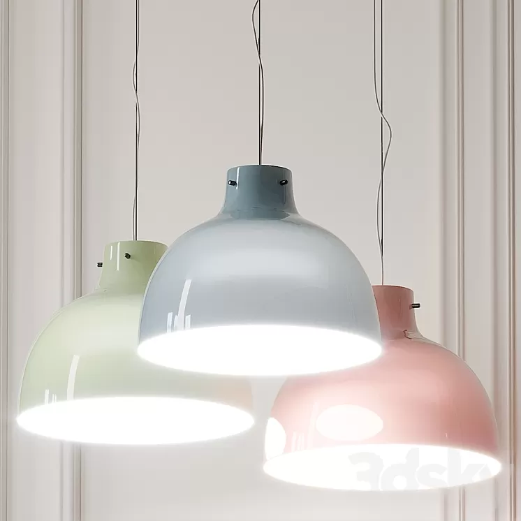 Bellissima Glossy Pendant Light By Ferruccio Laviani 3D Model