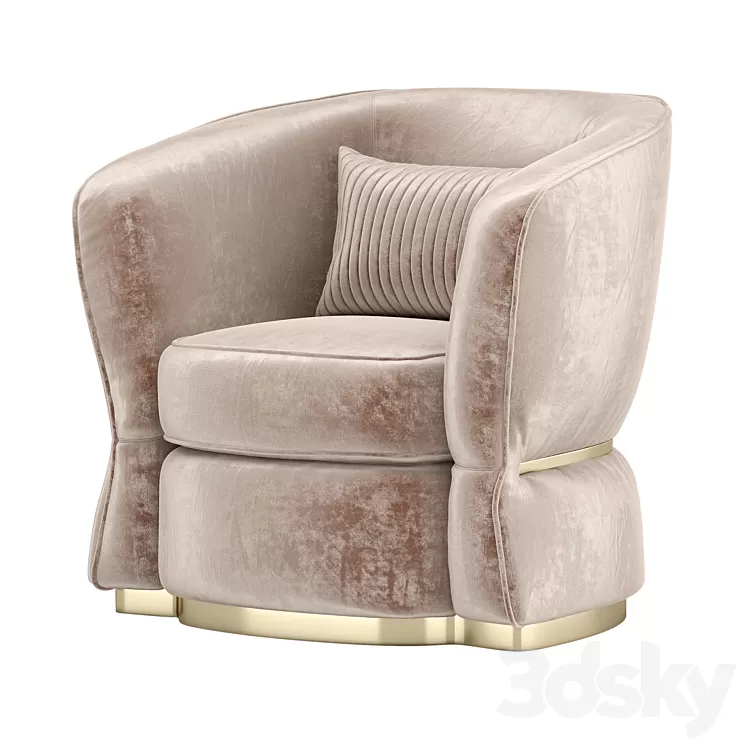 BELLONA Lorenzo W Armchair 3D Model Free