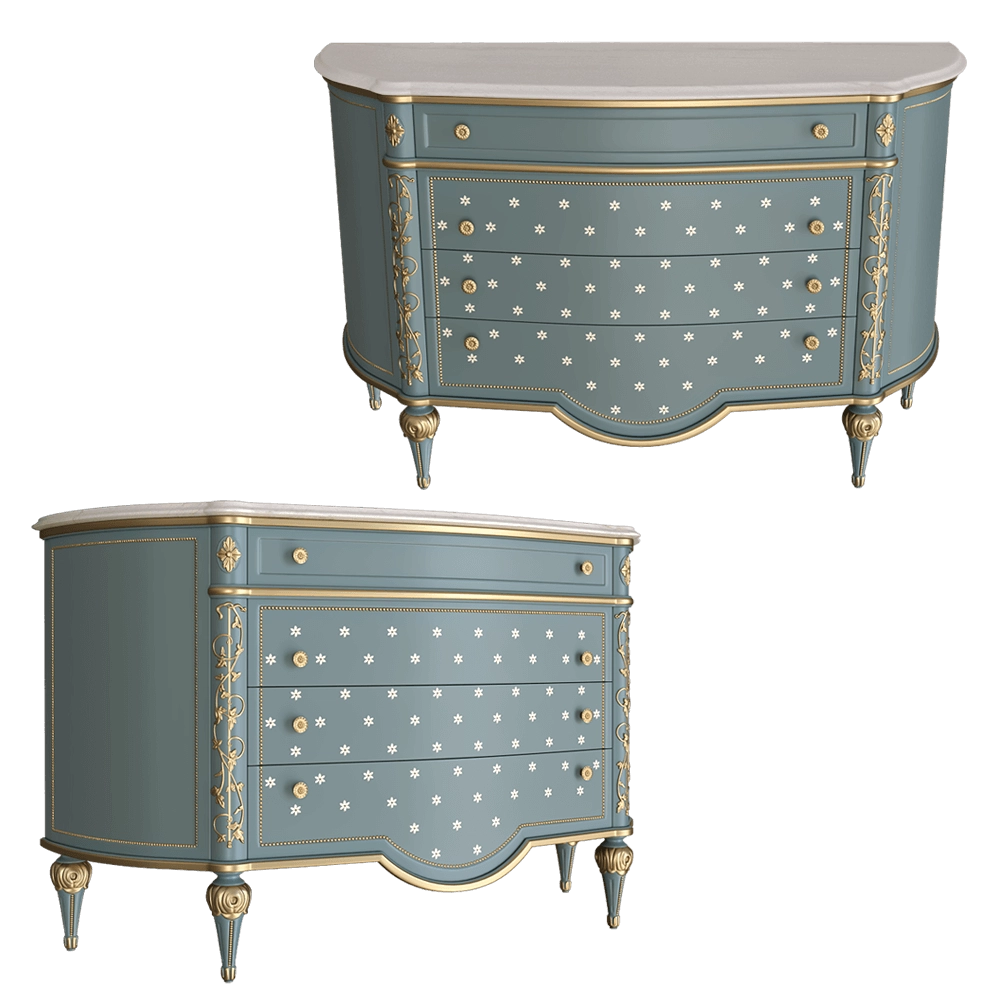 Bellotti Ezio  - Chest of drawers Cromie 3D Model