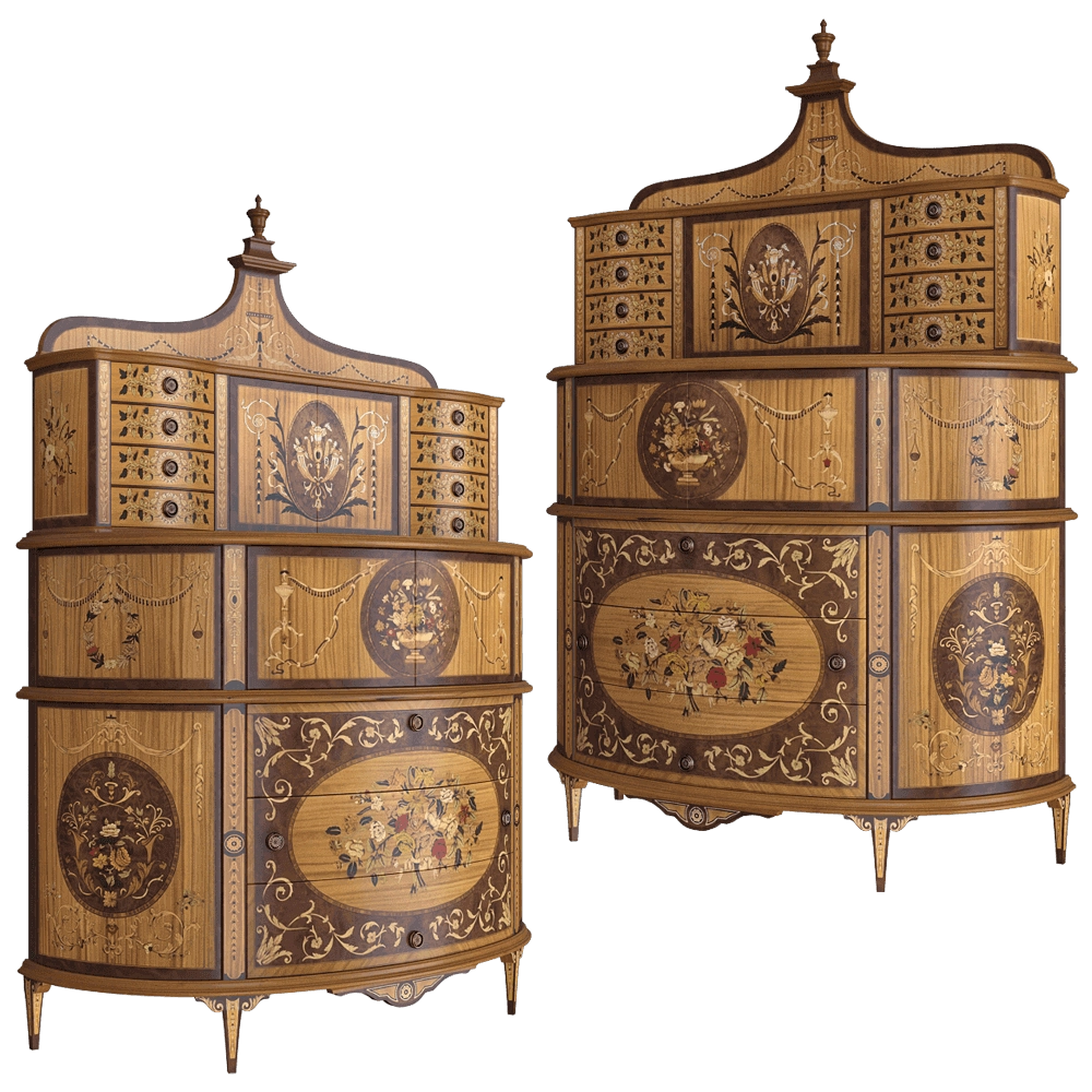 Bellotti Ezio  - Chest of drawers Cromie 5765 3D Model