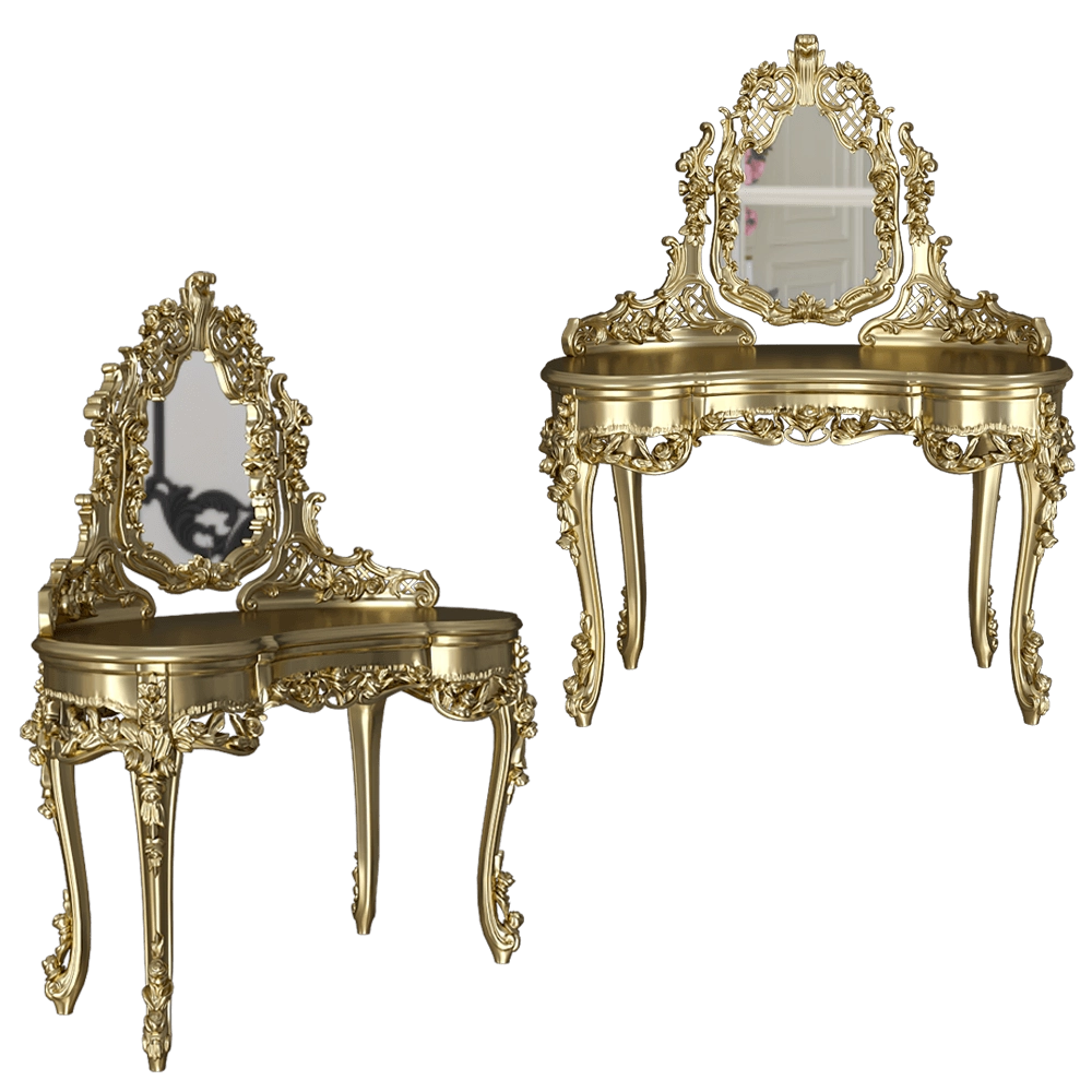 Bellotti Ezio  - Dressing table with mirror Cromie 3725 3D Model