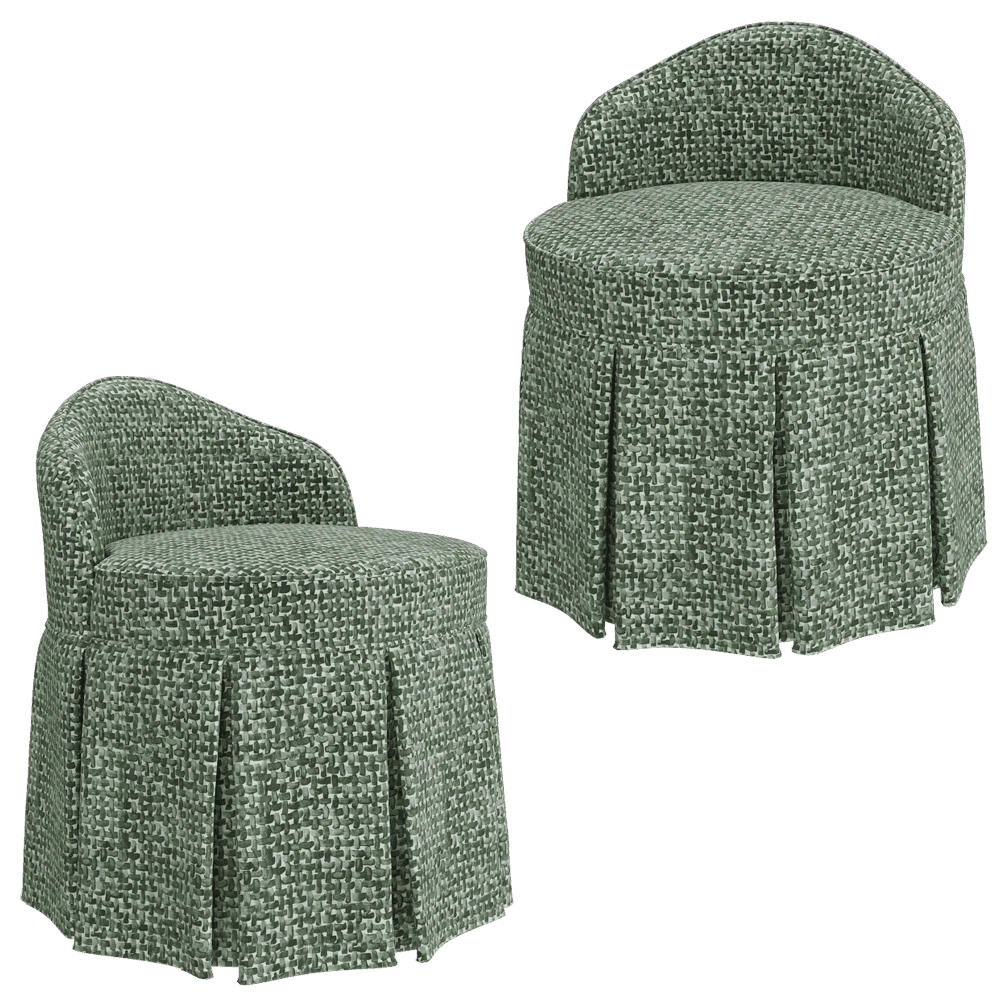 Bellotti Ezio - Pouf and Bench 3726 3D Model