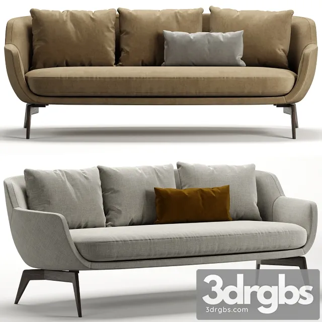 BELT Sofa Minotti 3D Model Free