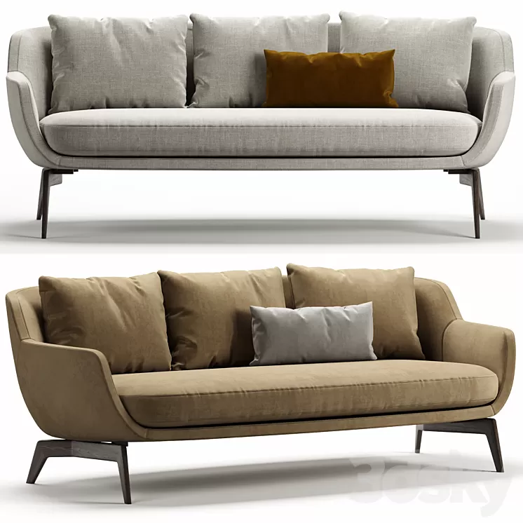 BELT sofa - Minotti 3D Model Free