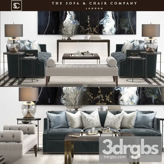 Belvedere Sofa 01 3D Model Free