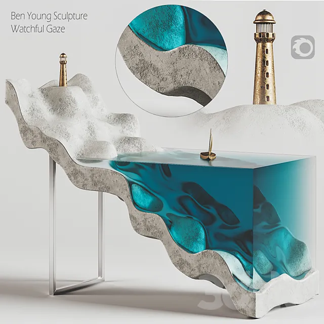 Ben Young Sculpture-Watchful Gaze 3DModel