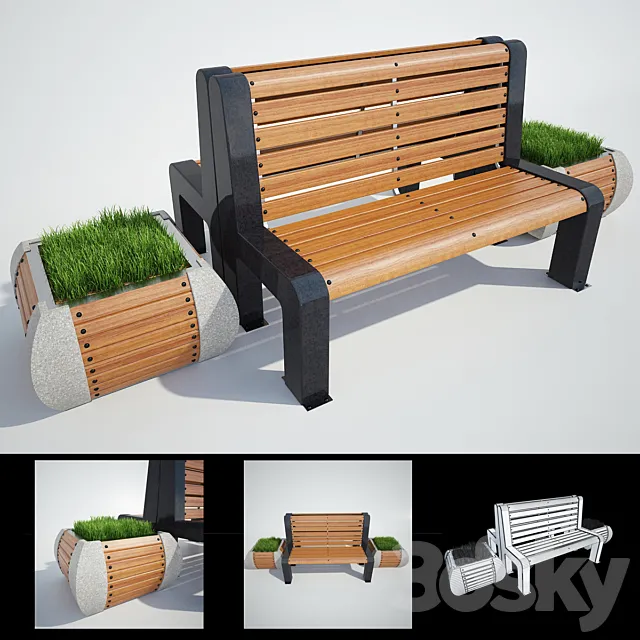 BENCH # 1 3D Model