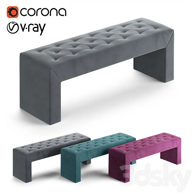 Bench Askona Enigma 3D Model