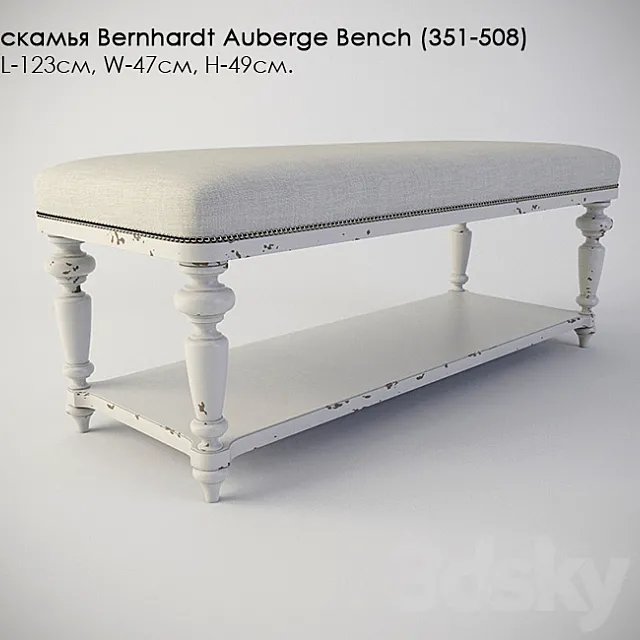 Bench Bernhardt Auberge Bench (351-508) 3DModel