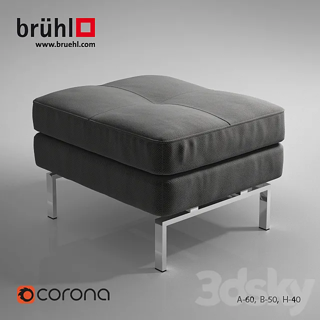Bench Bruhl Amber 3DModel