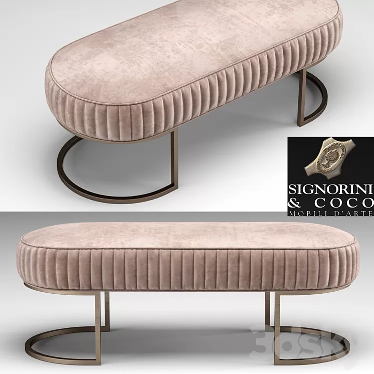 Bench Bubble Signorini & Coco 3D Model