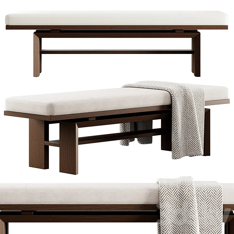 Bench by Barbara Barry 3D Model Free