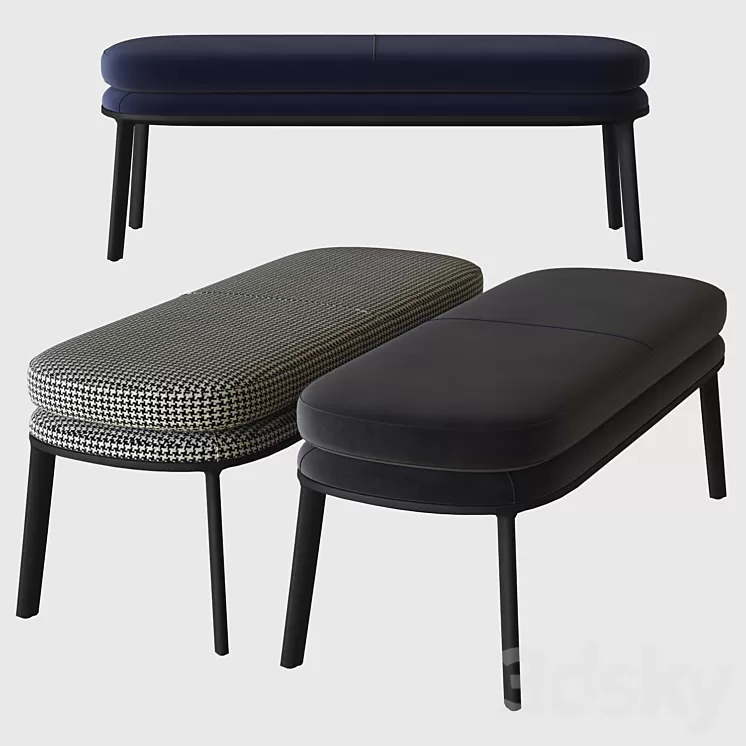 bench caratos b & b italia 3D Model