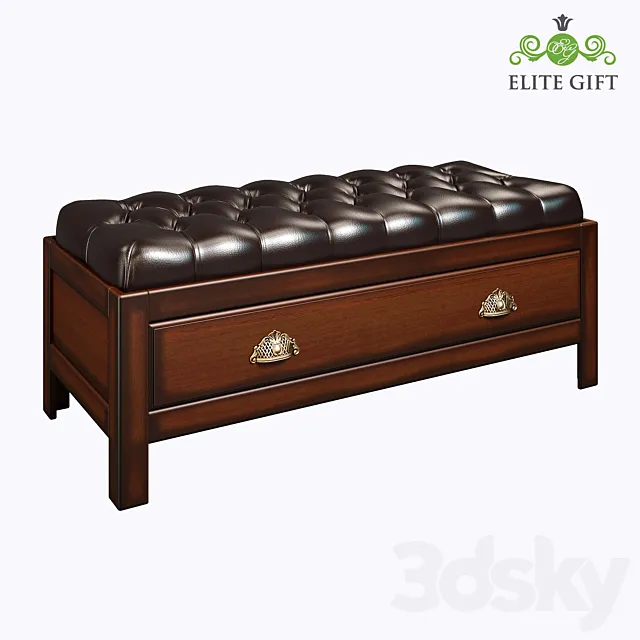 Bench “Chester” great EL4120 br 3D Model
