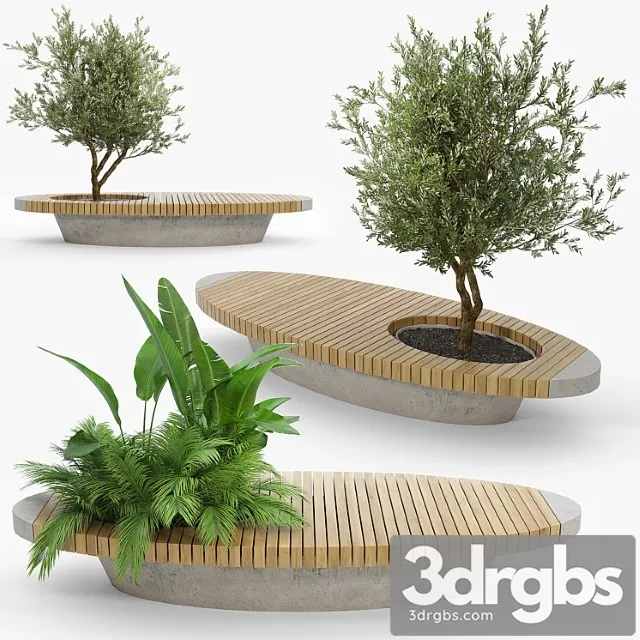Bench Flowerbed Free Download