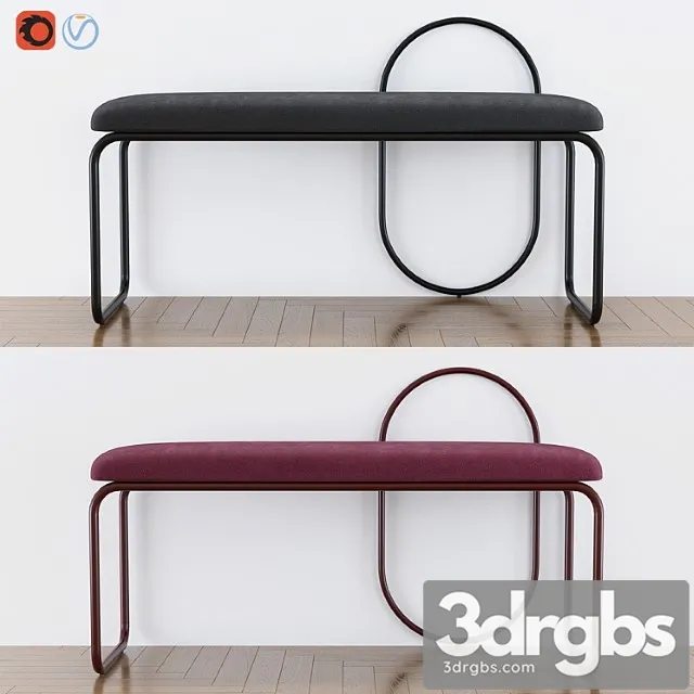 Bench for a hall of angui aytm denmark 2 3D Model Free