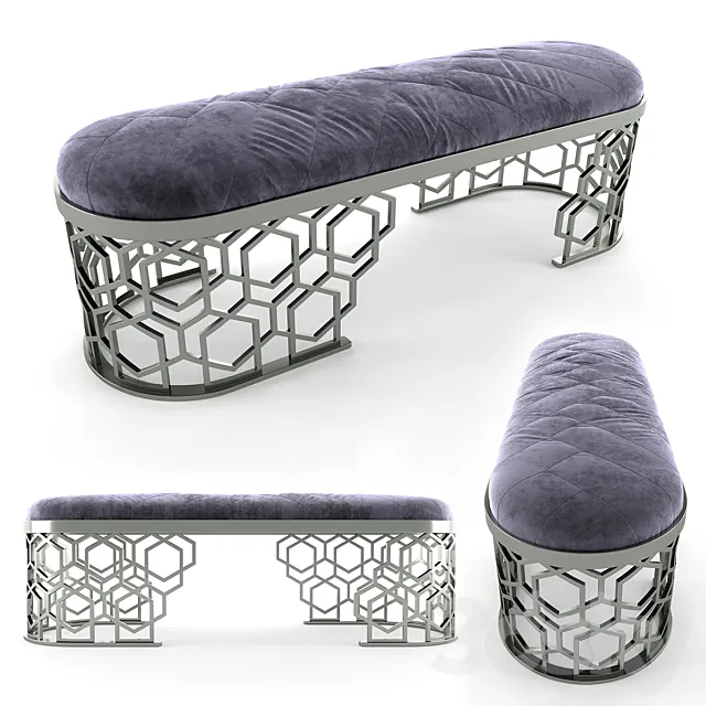 Bench Fratelli Longhi Amanda 3D Model