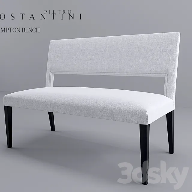 Bench HAMPTON BENCH 3D Model
