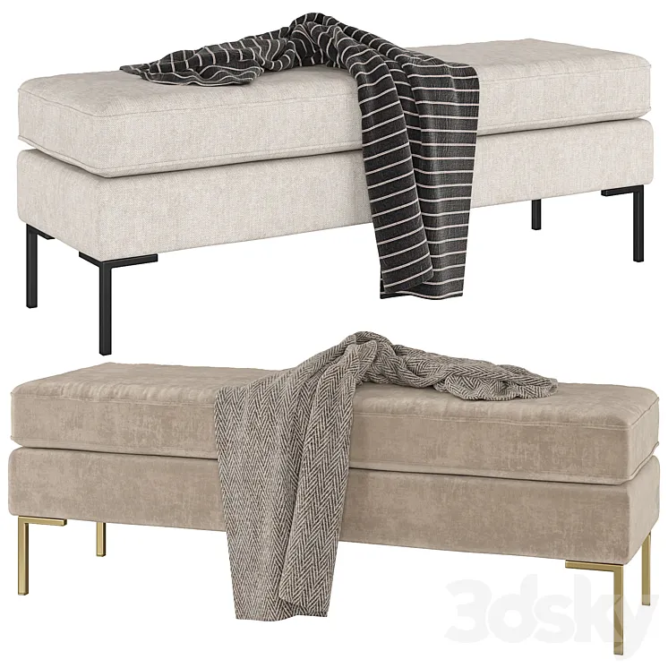 Bench Kona 3D Model Free