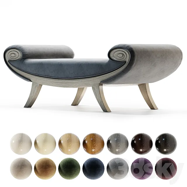 Bench Medea 3D Model