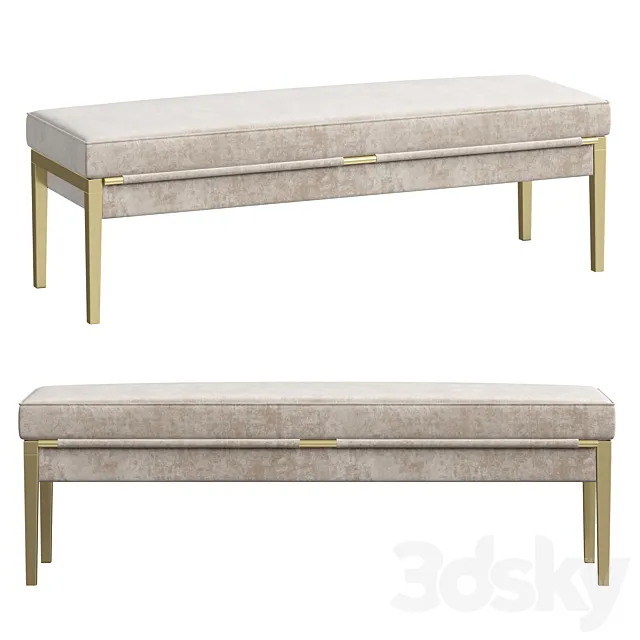 Bench MILLA e'NIGMA-code 3D Model