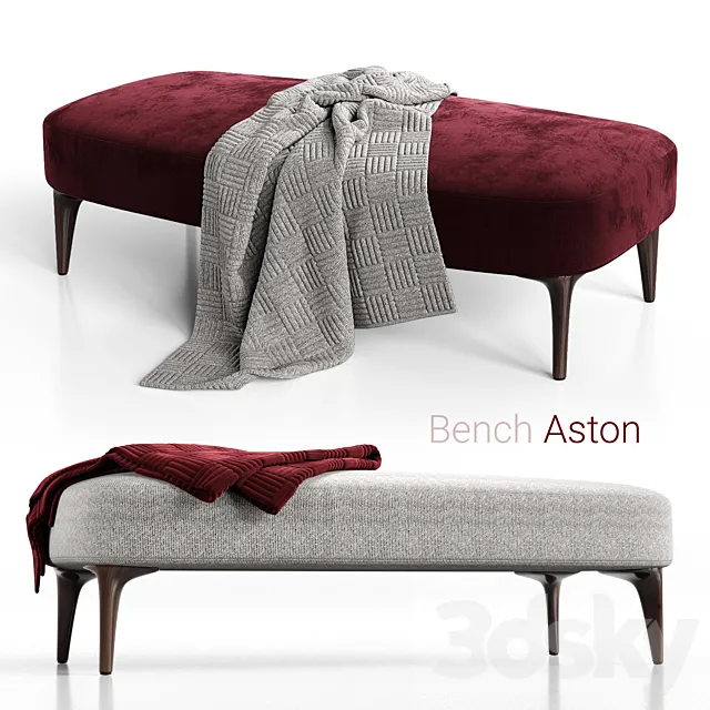 Bench minotti aston 3D Model