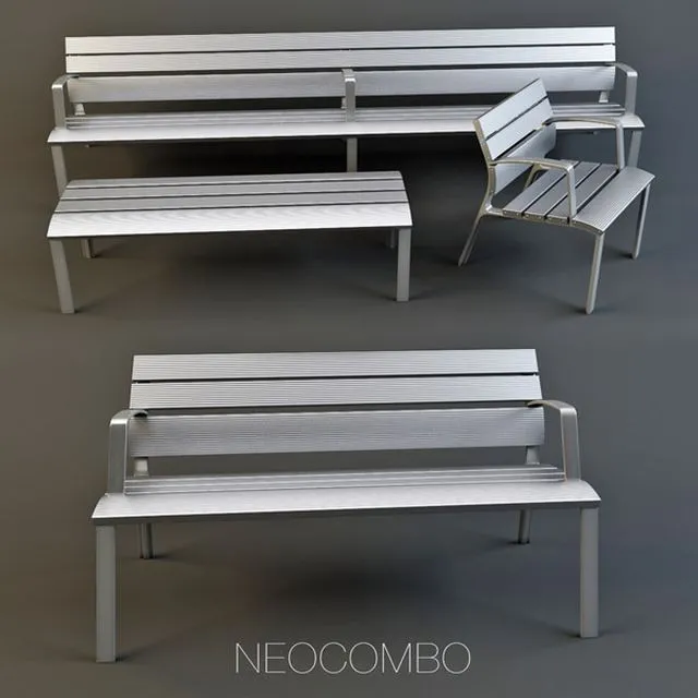 Bench Neocombo 3D Model