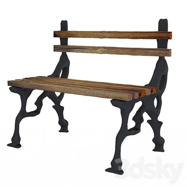 Bench old 3D Model