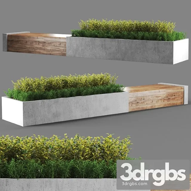Bench Outdoor 457 3D Model Free