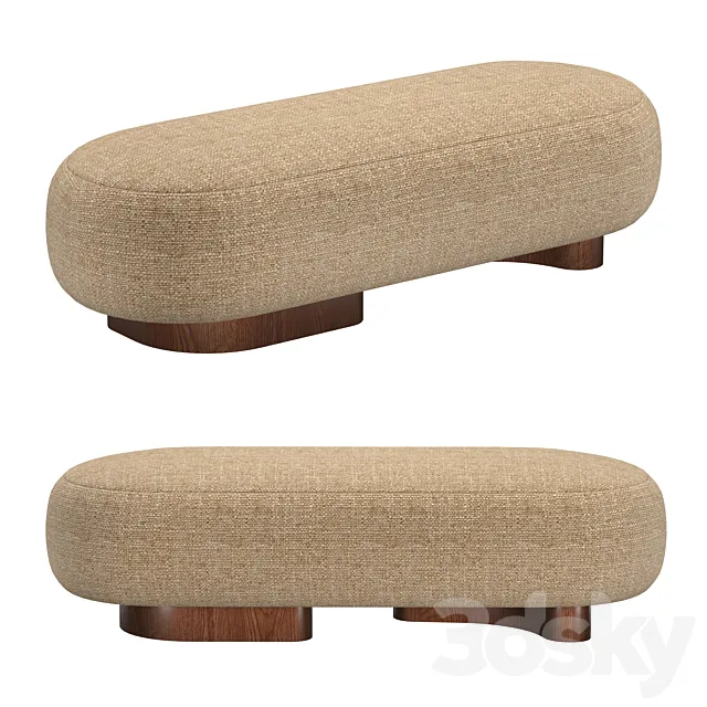 Bench oval 3D Model