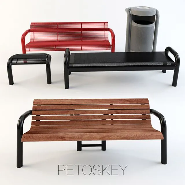 Bench Petoskey 3D Model