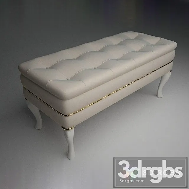 Bench Pouf 3D Model Free