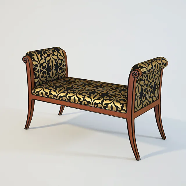 Bench ROBERTO VENTURA CHERRY 3D Model