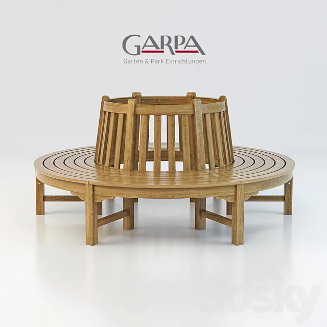 Bench round 3DModel