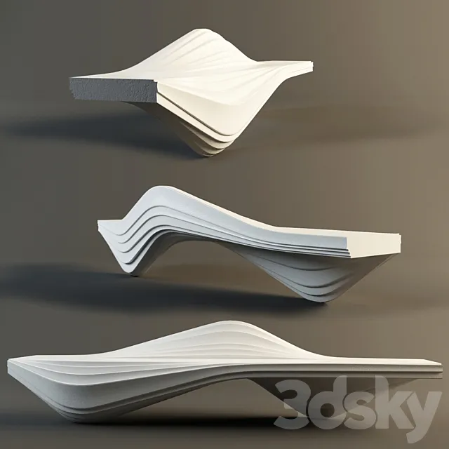 Bench "Serac" 3DModel