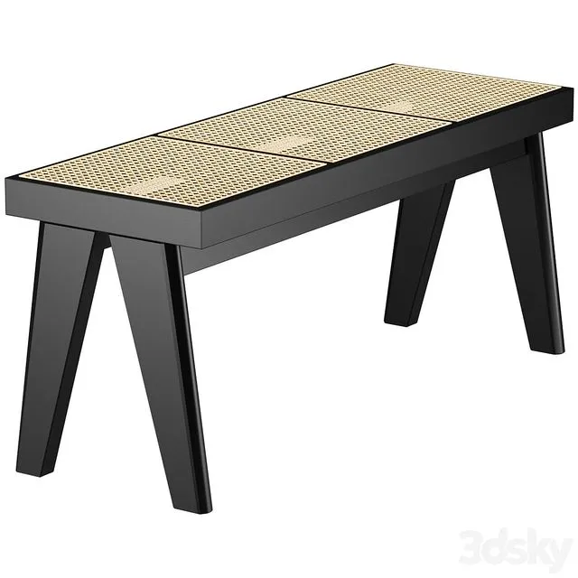 Bench Sissi with Viennese braid 3D Model