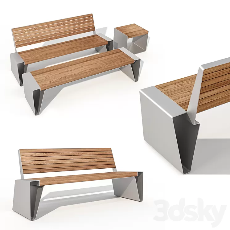 “Bench street Adanat “”Vladivostok””” 3D Model