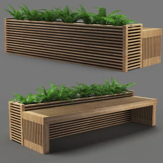 Bench602-250cm 3D Model
