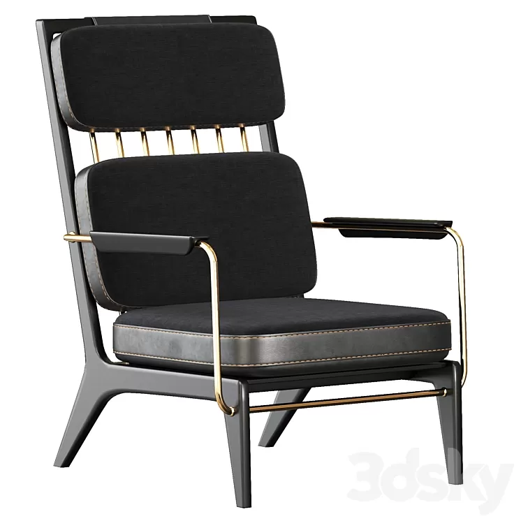 Benchmark Gleda High Armchair 3D Model