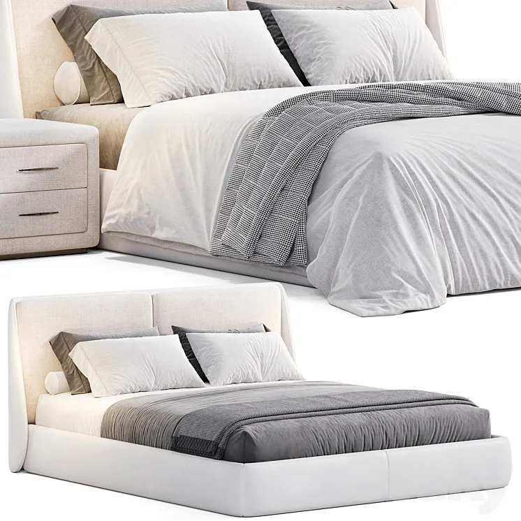 Bend bed by Ditre Italia 3D Model Free