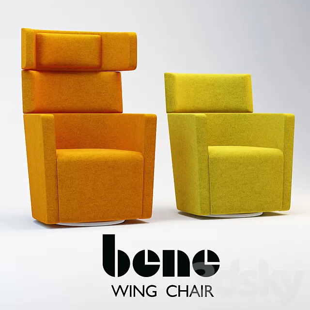 Bene - PARKS Wing Chair 3D Model