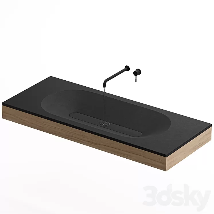 Benitier Built Sink 3D Model