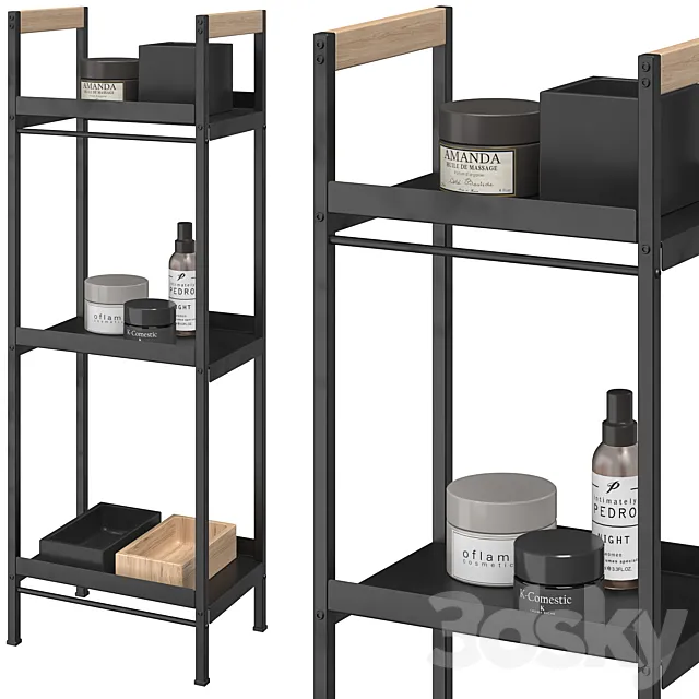 Benjamin bathroom shelving unit 3D Model