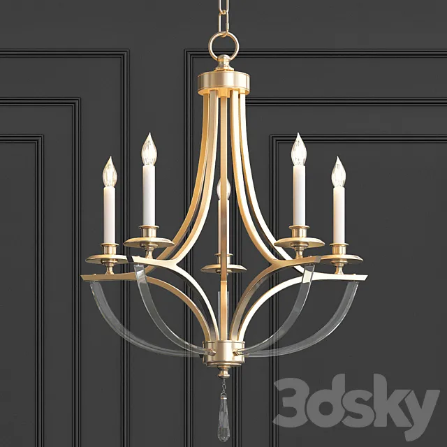 Bent 5-Light Crystal Chandelier Free Download
