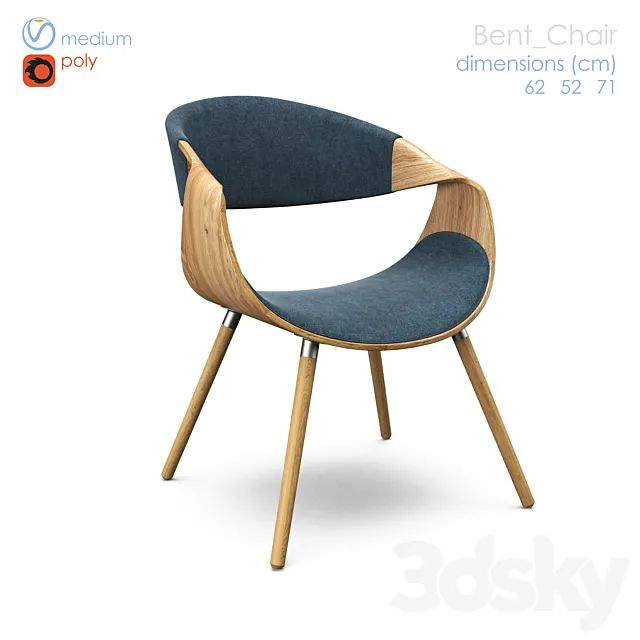 bent chair 3D Model